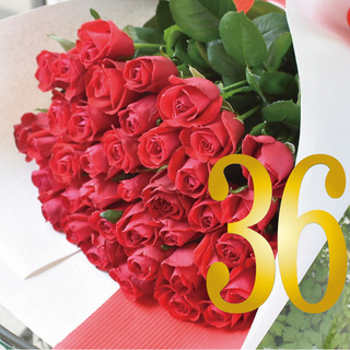 赤いバラの花束 お花を贈る 札幌の花屋 花屋さとうはなみつ 年間1万000件以上の注文実績