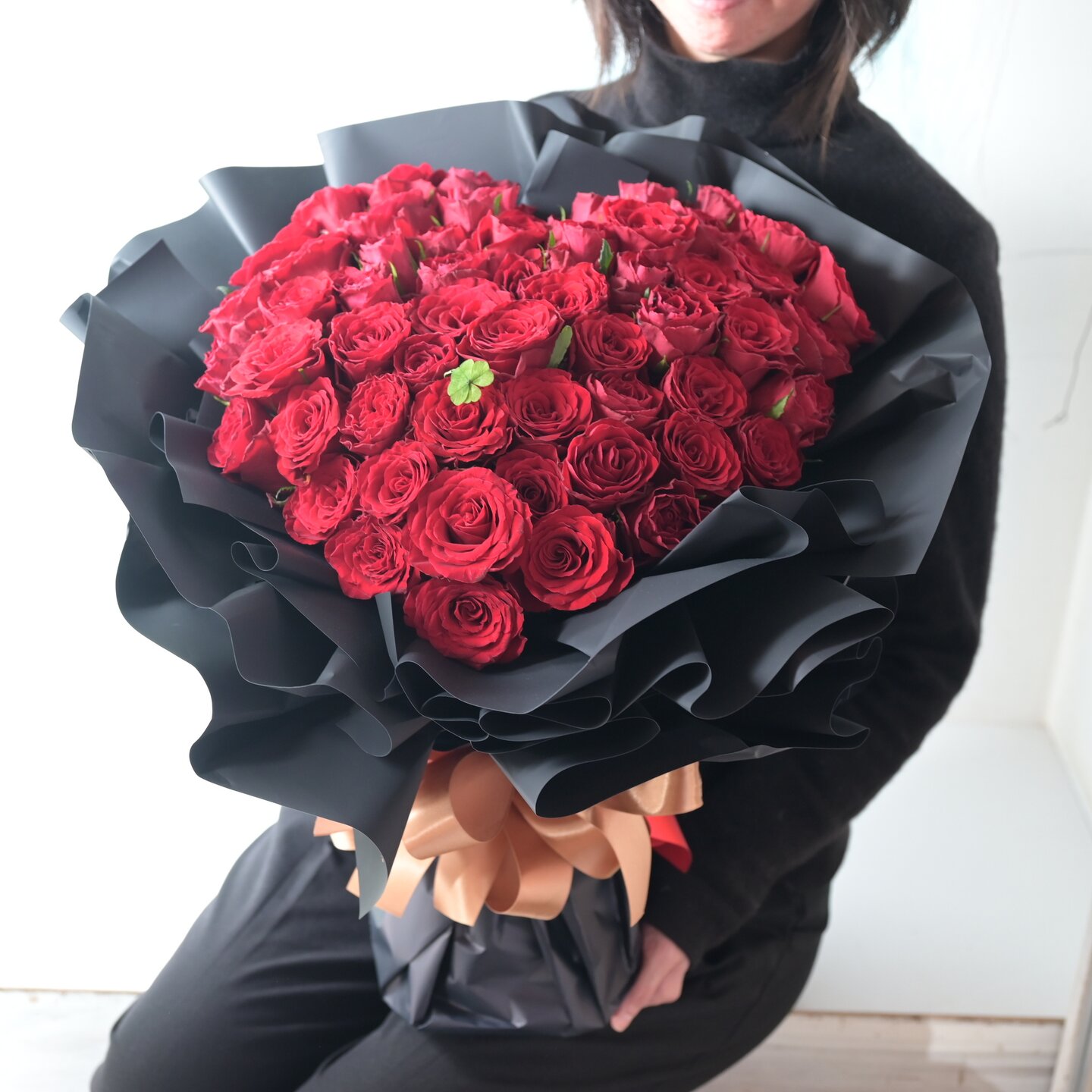 プレミアム ハートローズ（レッド）｜札幌の花屋｜さとうはなみつ｜9年