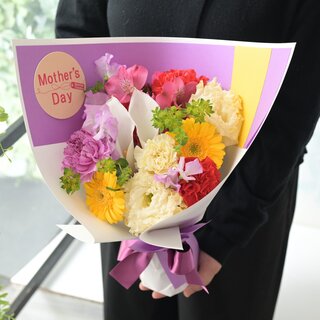 ⑦母の日ギフト　ジェルブーケ　カラフルミックス（そのまま飾れる花束）